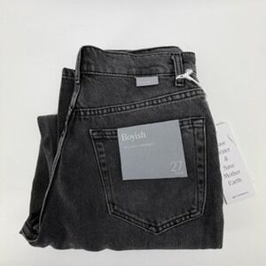 Boyish Jeans The Toby Relaxed Tapered High Rise Grey Denim 27 Space Odyssey NEW